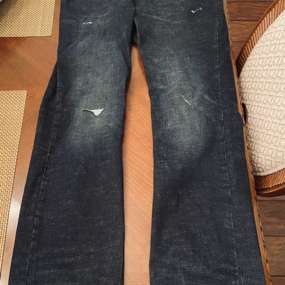 Ripped Bootcut Vintage Denim Distressed Jeans ((SEND ANY OFFER ABOVE $13โผ๏ธ)) - Picture 3 of 9